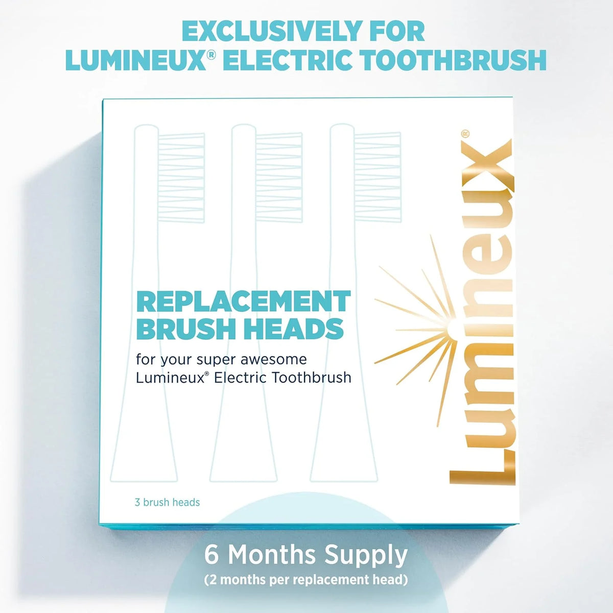 Lumineux® Electric Toothbrush Replacement Heads